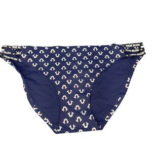 True Religion Womens Size XL Panty Brief Strappy Sides Ultra-Soft Navy NWOT
